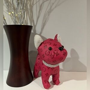 Hot Pink Designer Dog Figurine